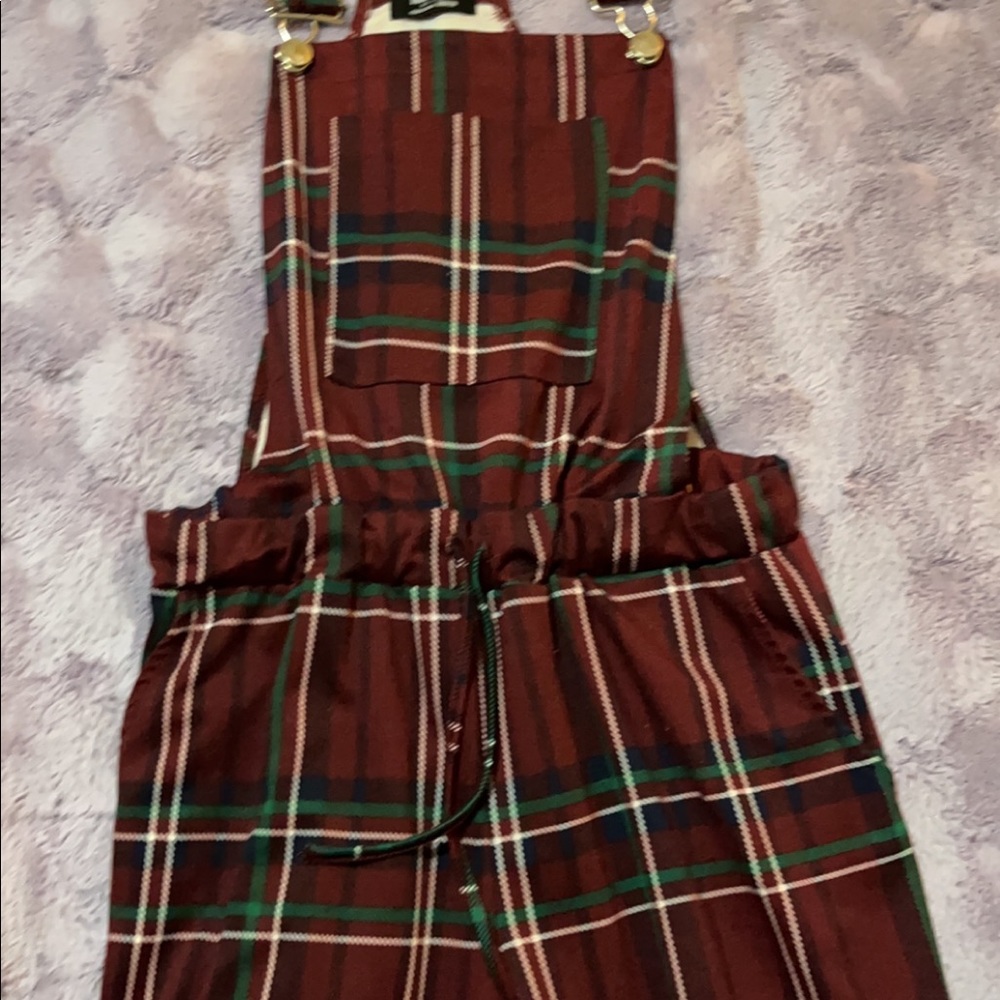 Plaid Jumpsuit